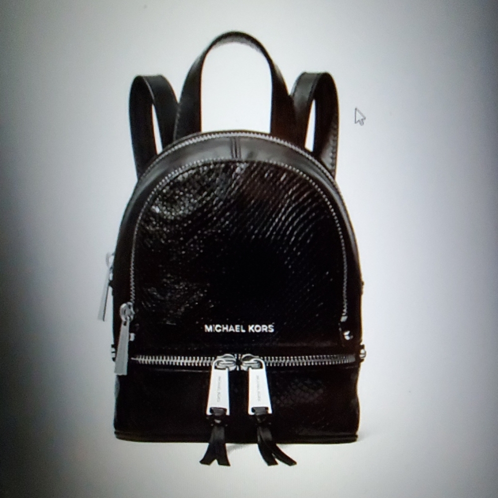 FOUND Michael Kors Rhea mini python backpack